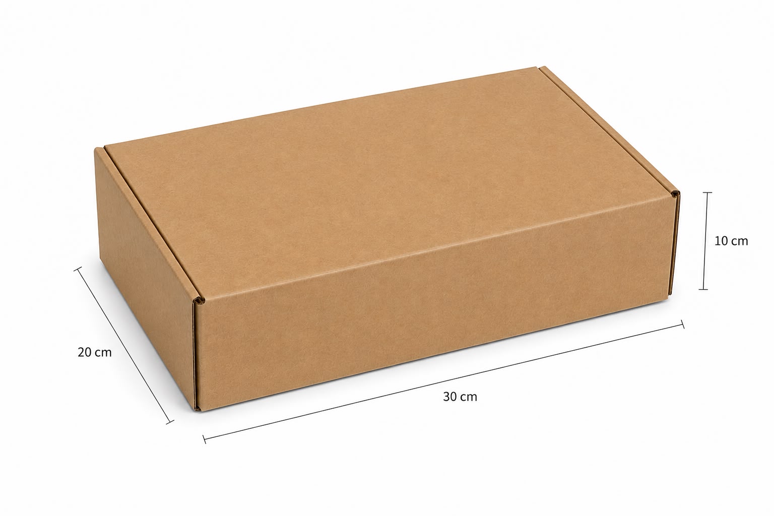 Mailer mediano de cartón corrugado 30 × 20 × 10 cm