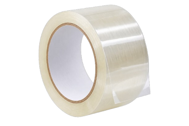 Rollo de cinta de empaque transparente